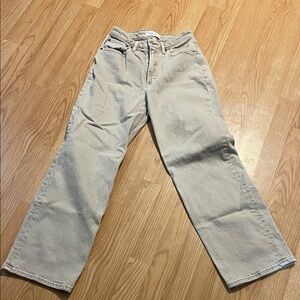 Abercrombie & Fitch Cream Women Jeans